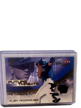 Alex Rodriguez 2001 Fleer Triple Crown Future Threats Baseball Card 2 Of 15 FT